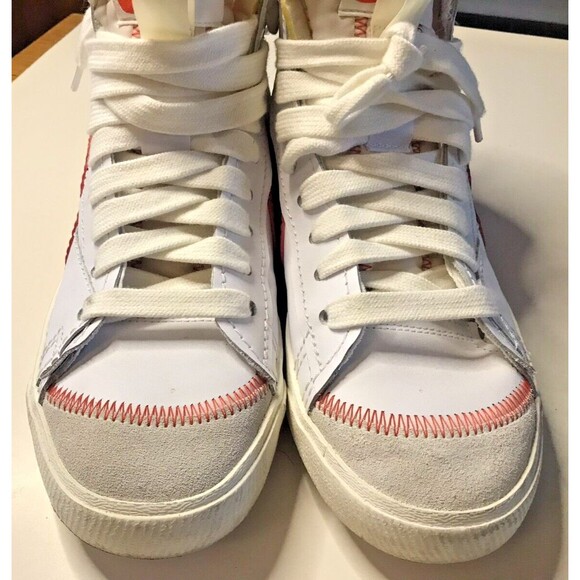 Nike Blazer Mid 77 Jumbo White Total Orange Sneakers Men\'s Size 10.5 DH7690-100 main image 12